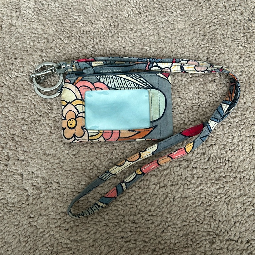 vera bradley id case/lanyard